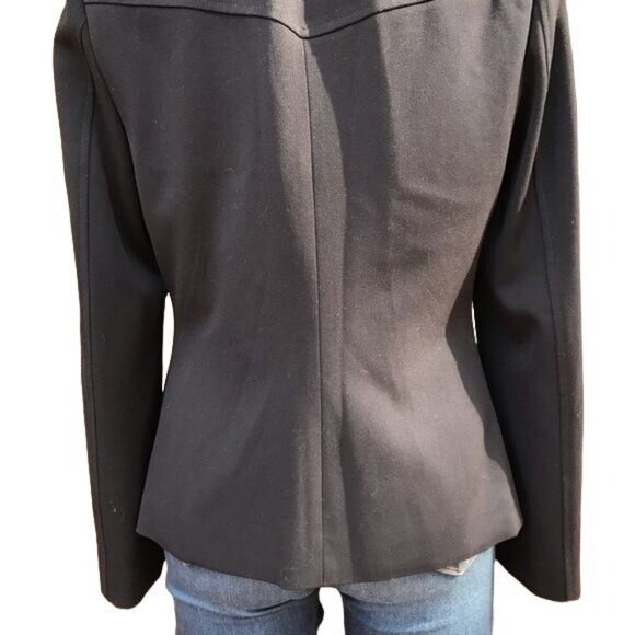 Atelier Pea Coat Double Breasted Black Womens Jacket NWT Size 8 - Picture 8 of 8